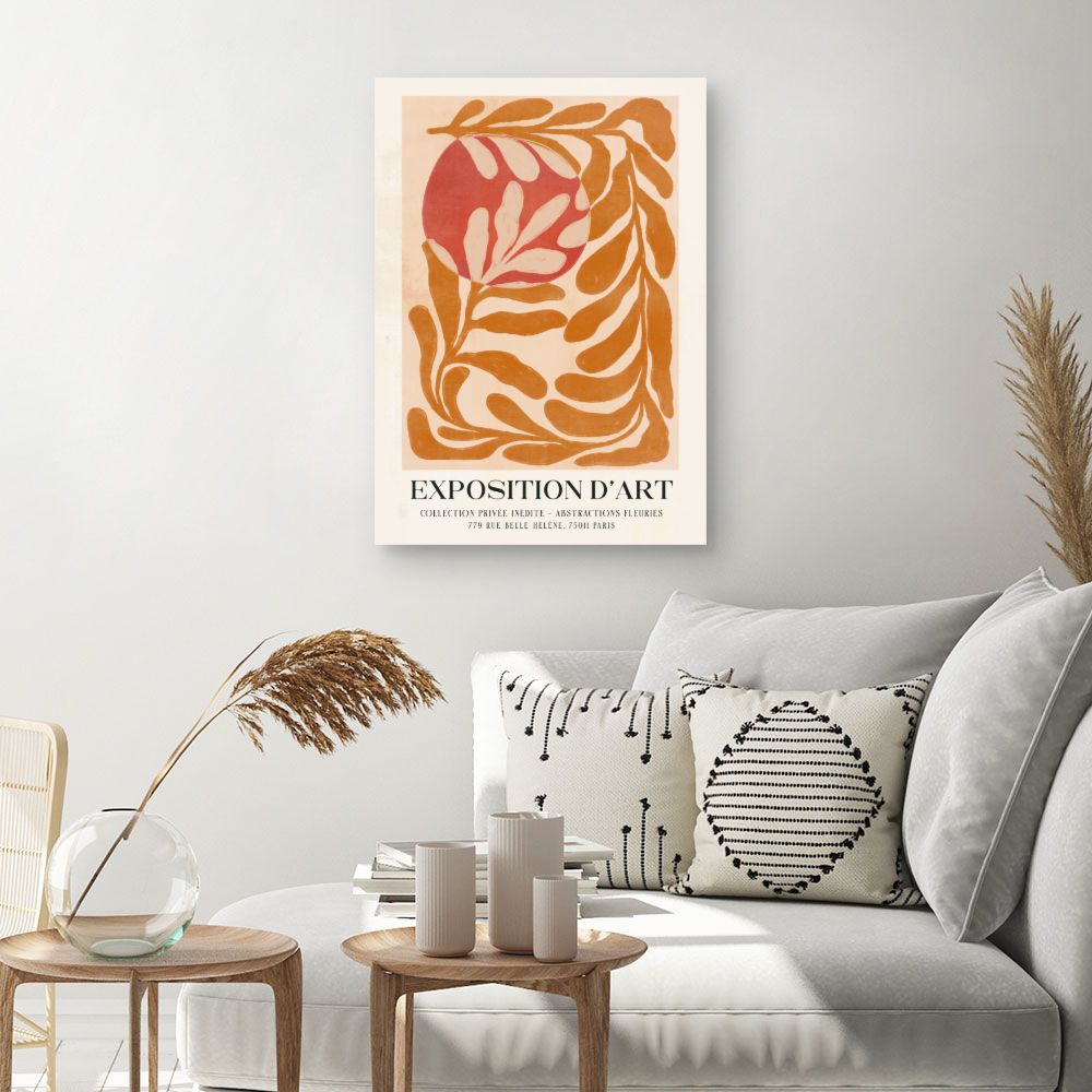 Tableau Abstraction florale élégante