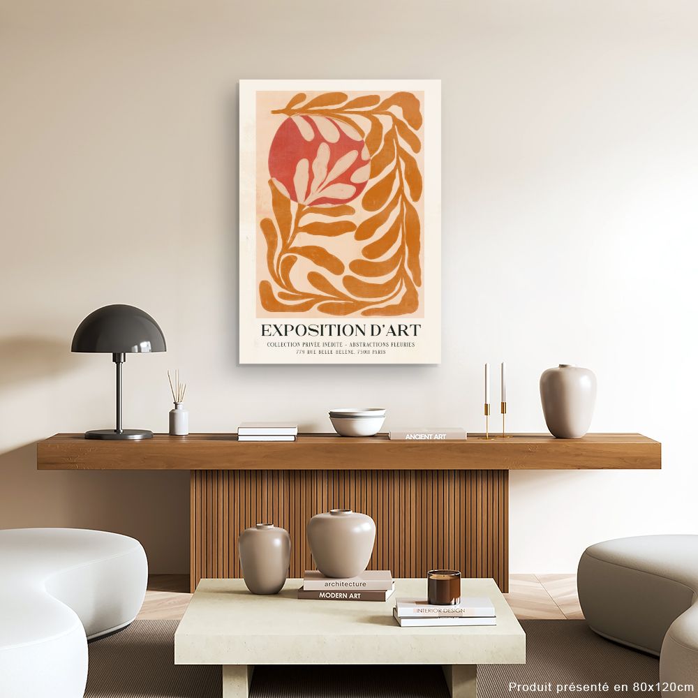 Tableau Abstraction florale élégante