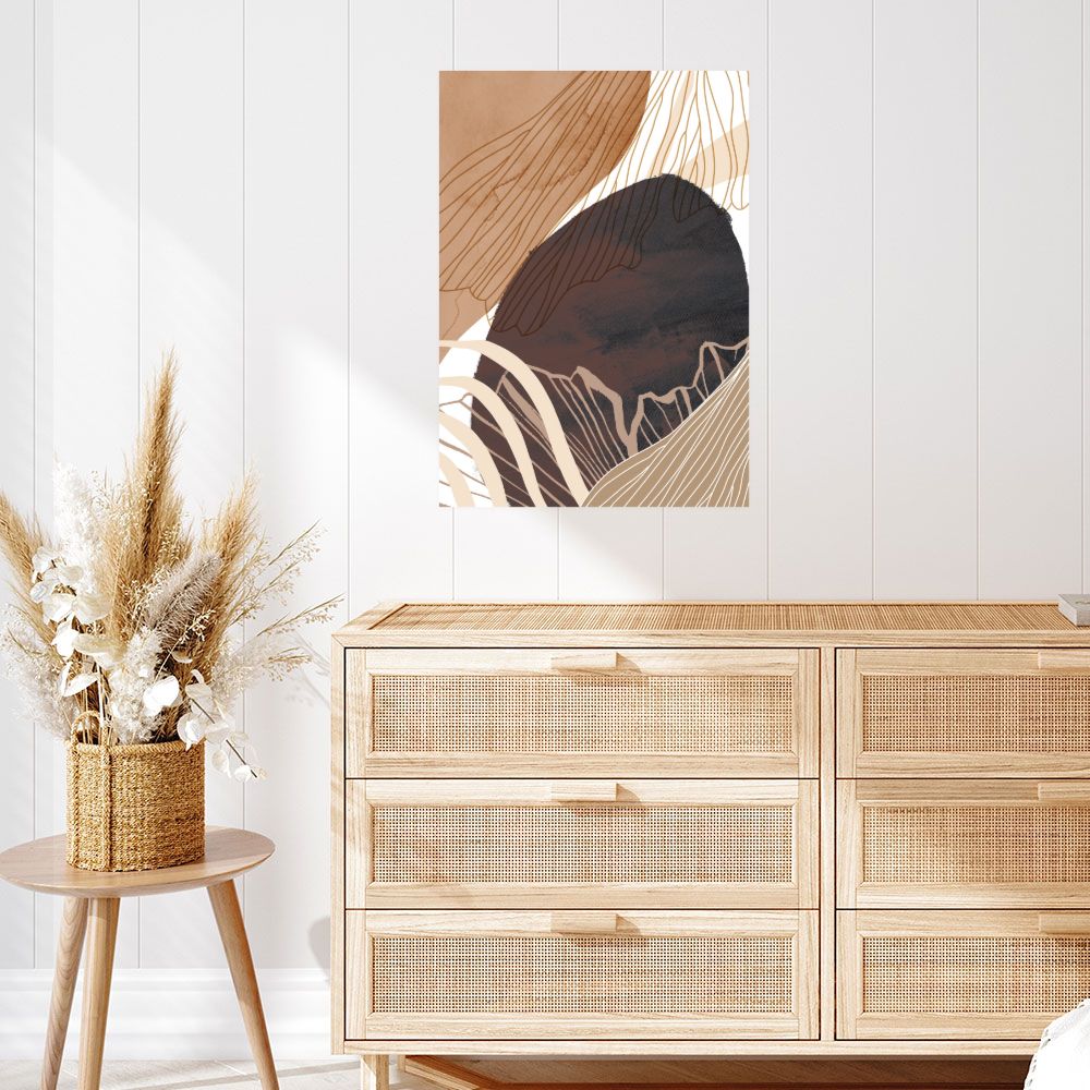 Affiche Formes organiques élégantes