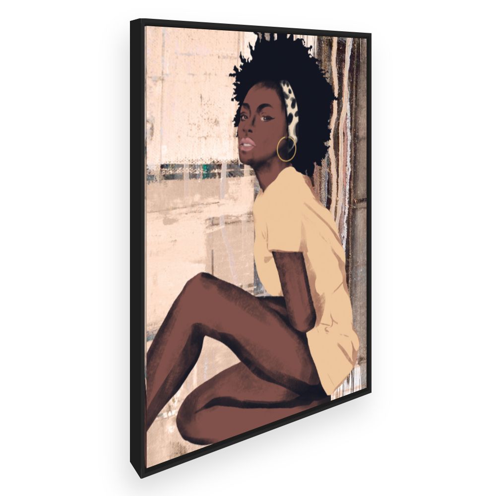 Toile Portrait artistique féminin