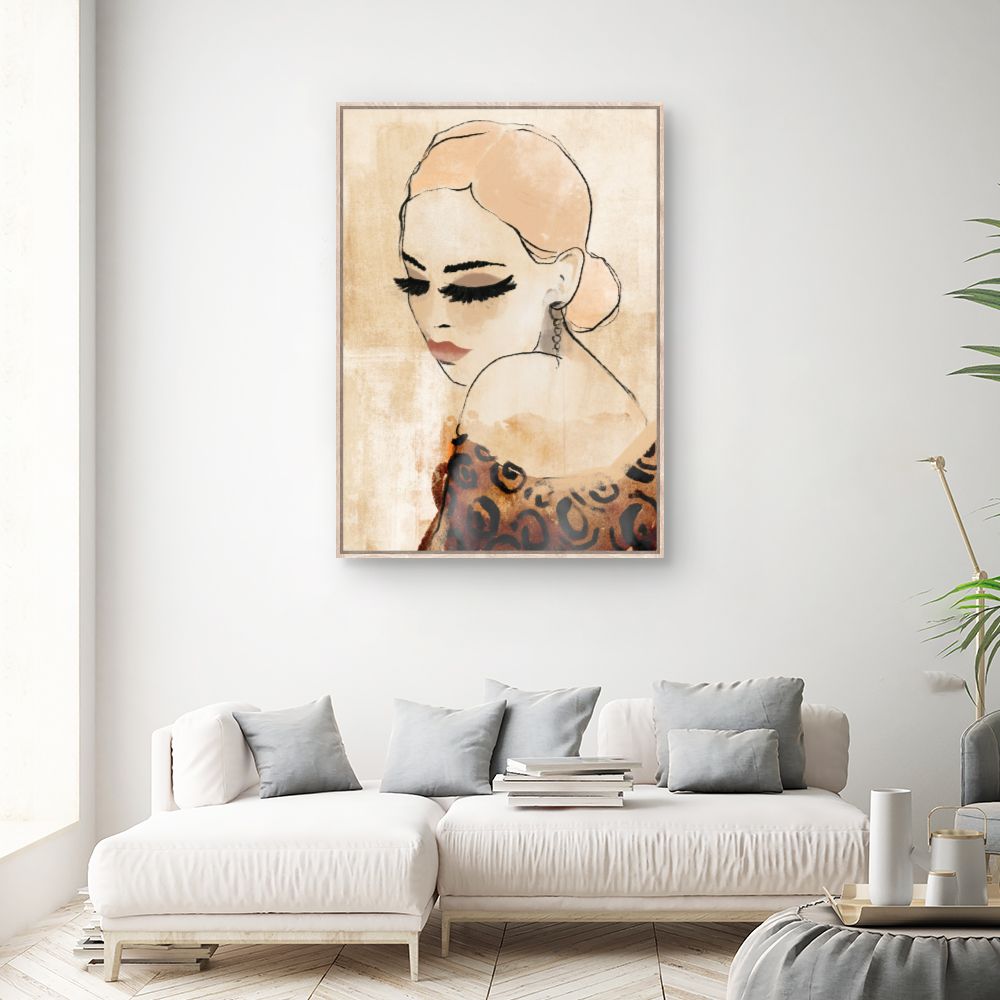 Toile Élégante féminité rétro