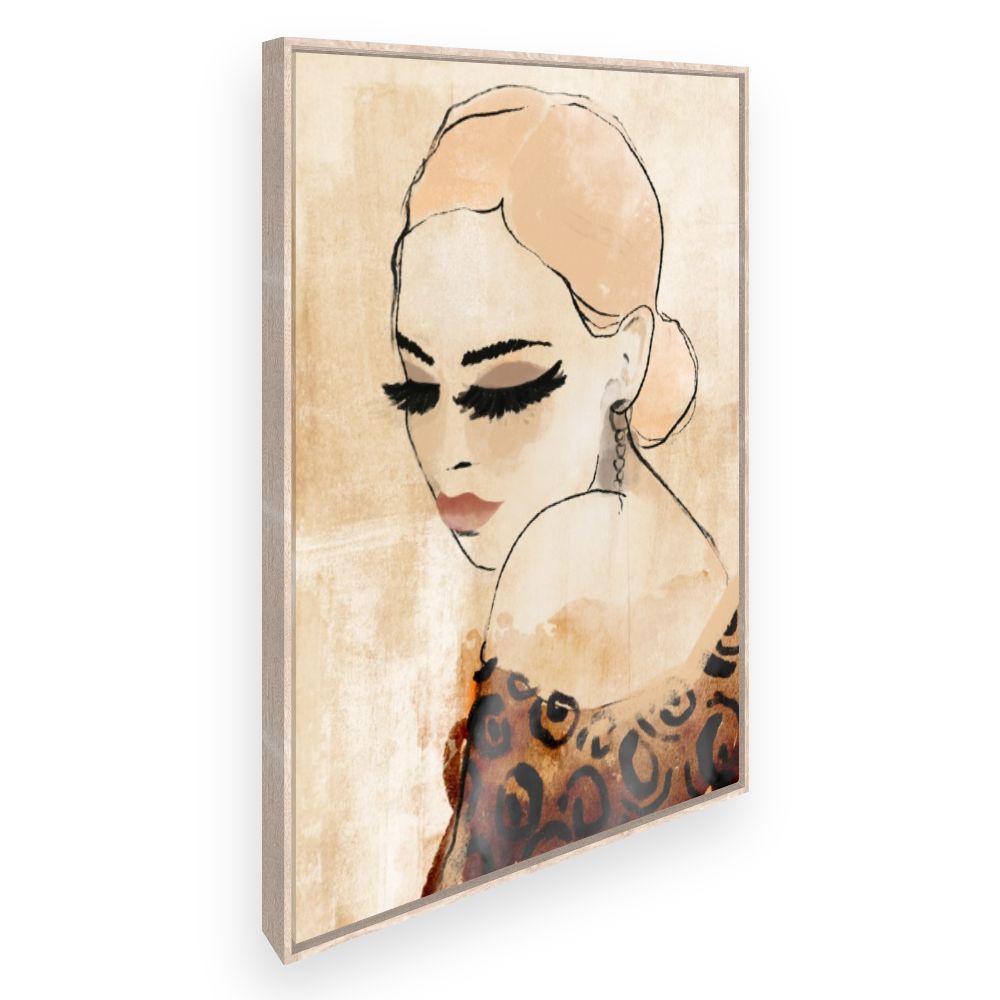 Toile Élégante féminité rétro
