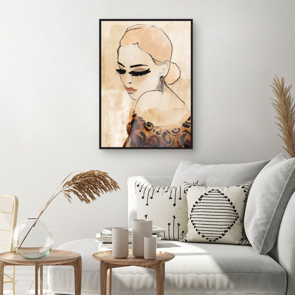 Toile Élégante féminité rétro