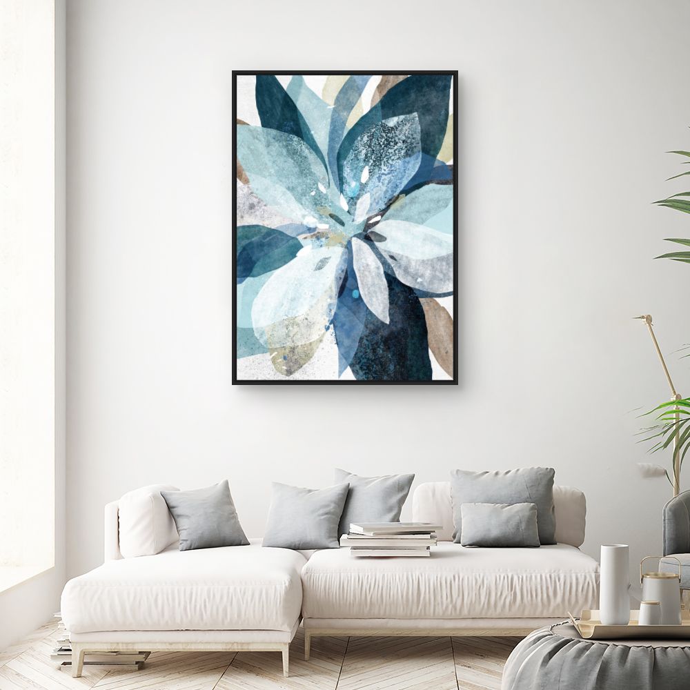 Tableau Fleurs aquarelles vibrantes