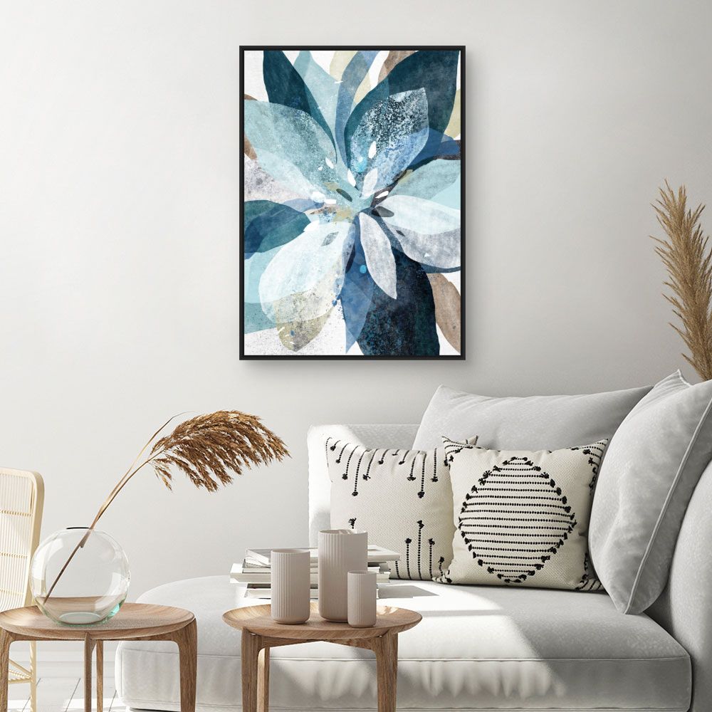 Tableau Fleurs aquarelles vibrantes