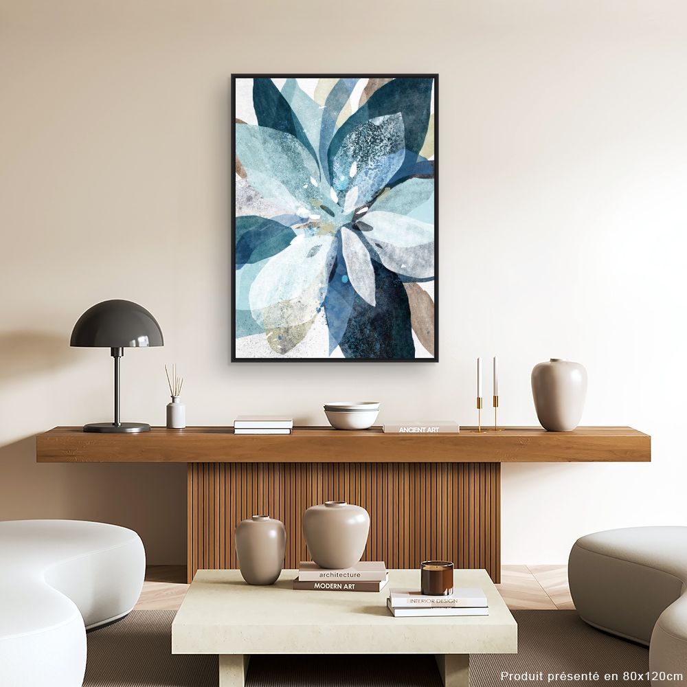 Tableau Fleurs aquarelles vibrantes