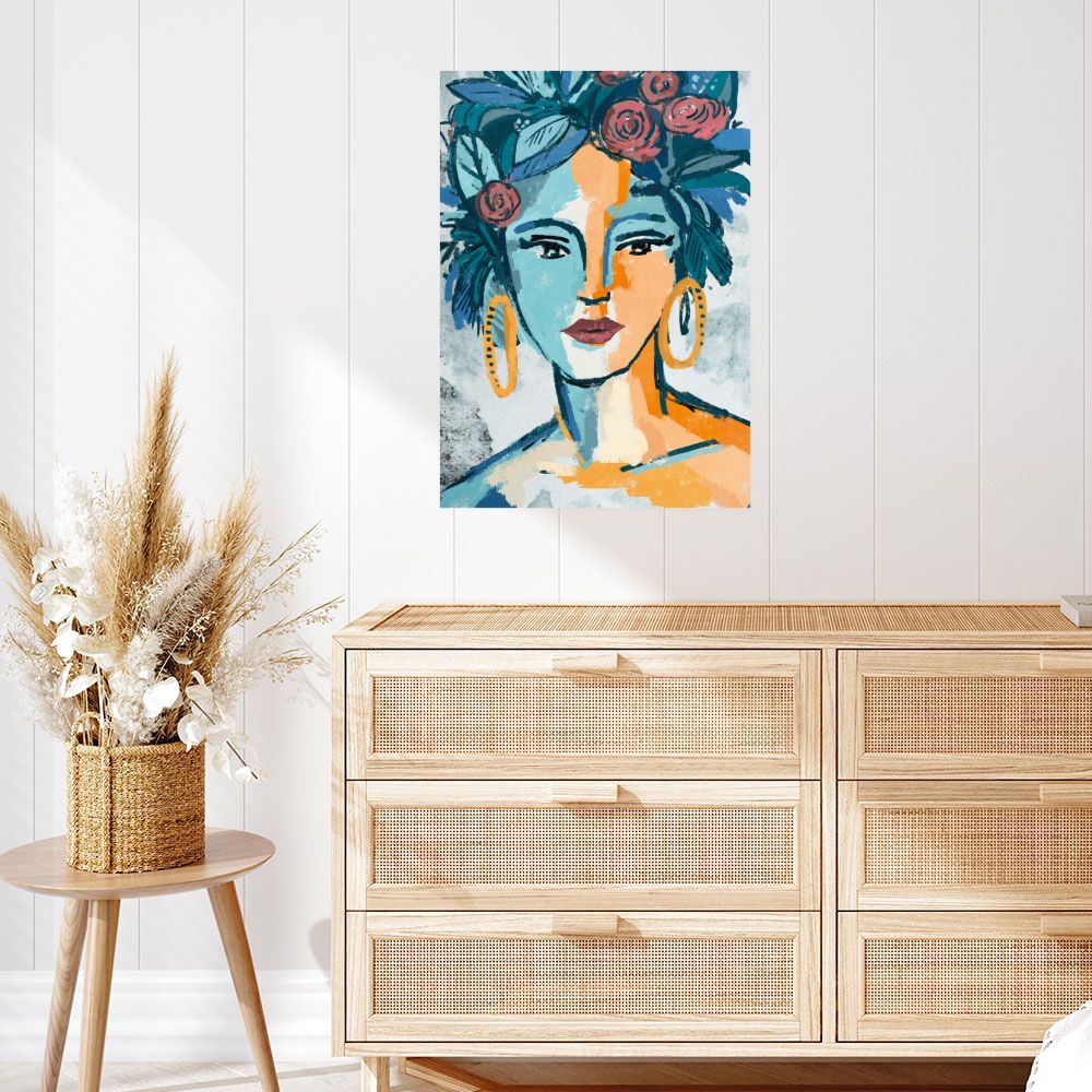 Levendig portretposter