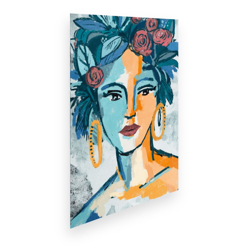 Affiche Portrait vibrant