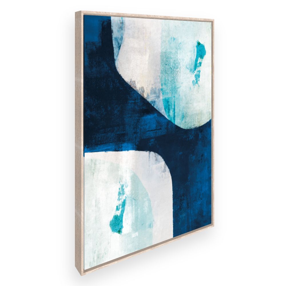 Toile Abstraction bleue moderne