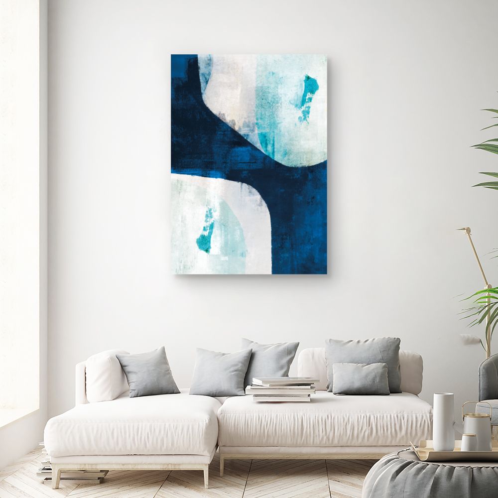 Tableau Abstraction bleue moderne