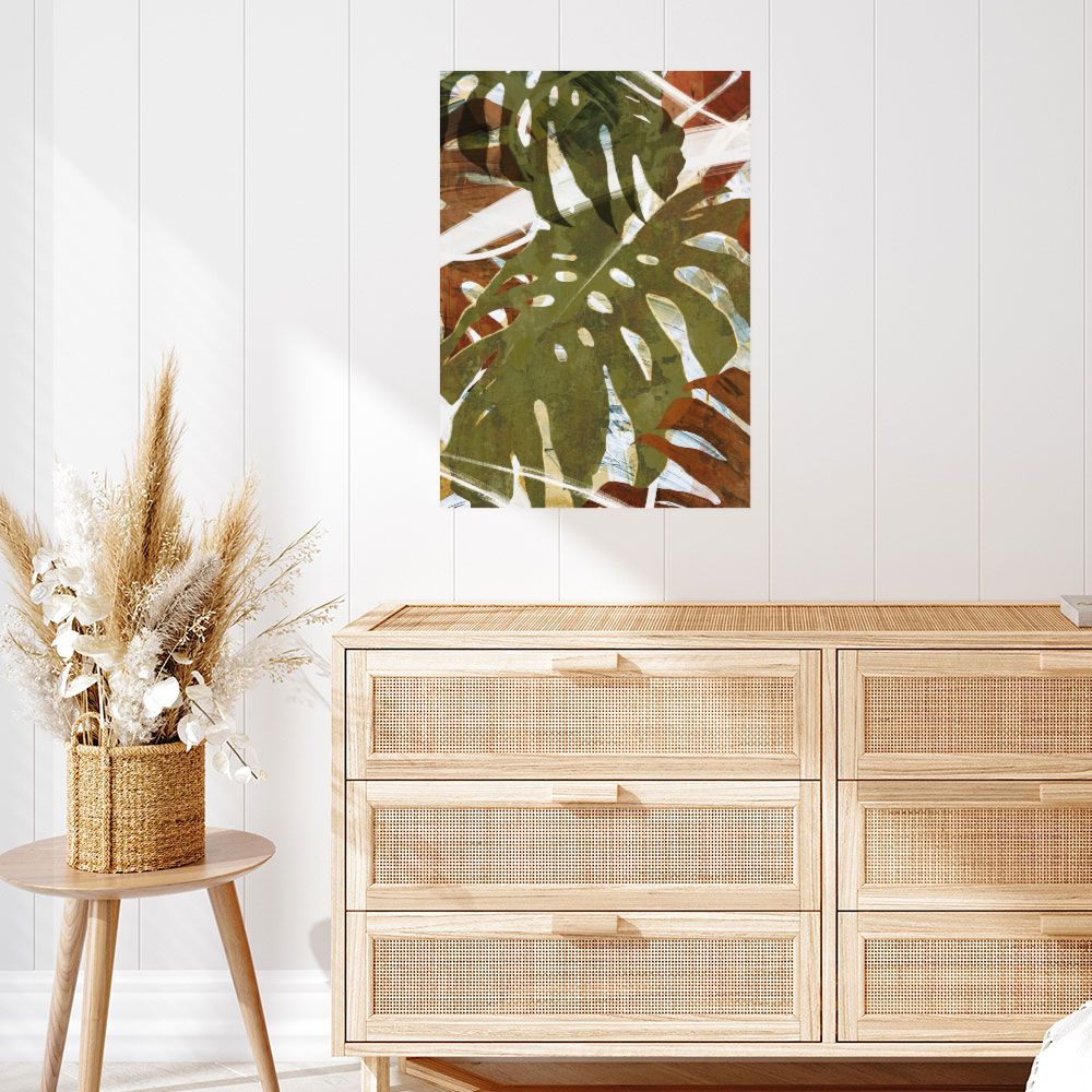 Affiche Feuilles tropicales vibrantes