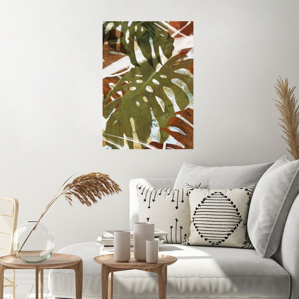 Affiche Feuilles tropicales vibrantes