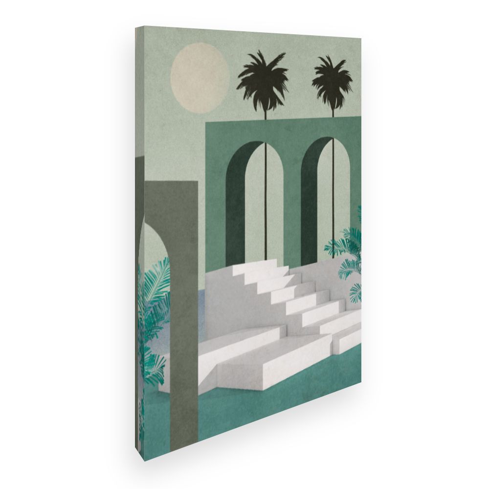 Toile Oasis architecturale