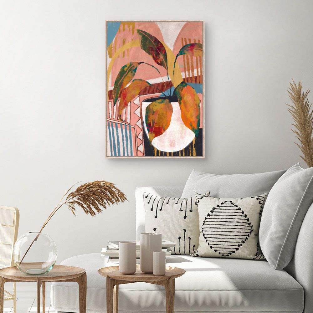 Tableau Plante abstraite moderne