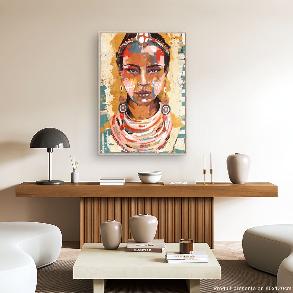 Tableau Portrait vibrant