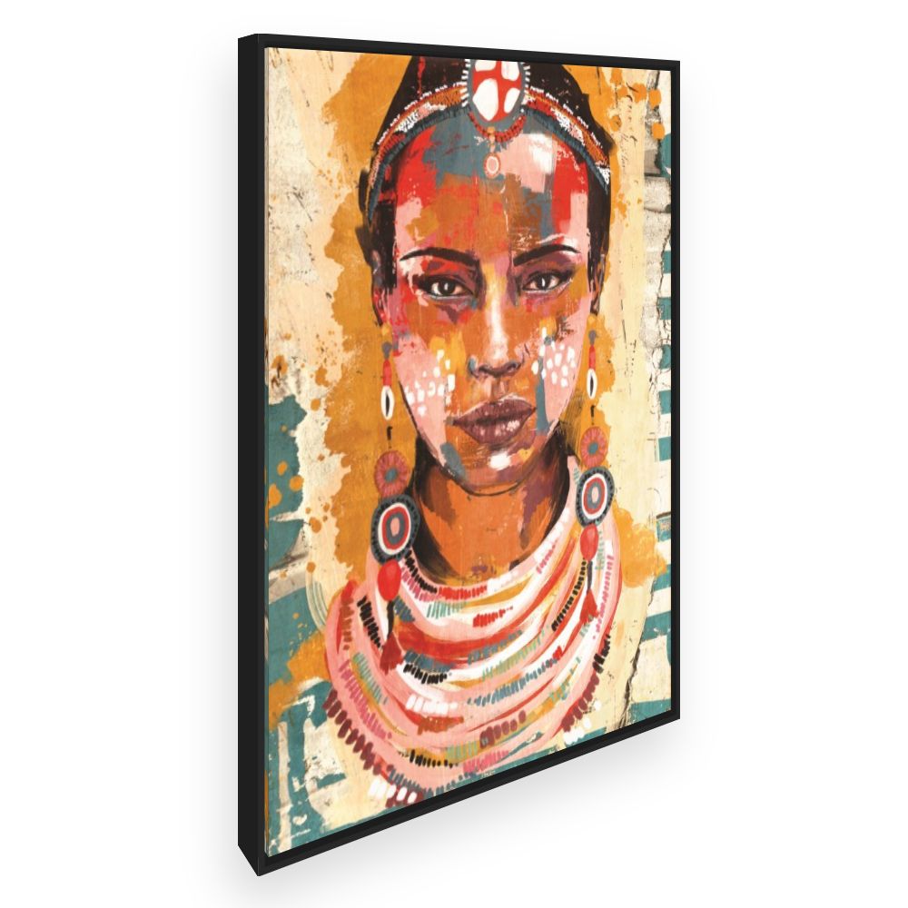 Toile Portrait vibrant