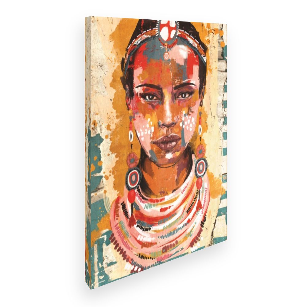 Toile Portrait vibrant