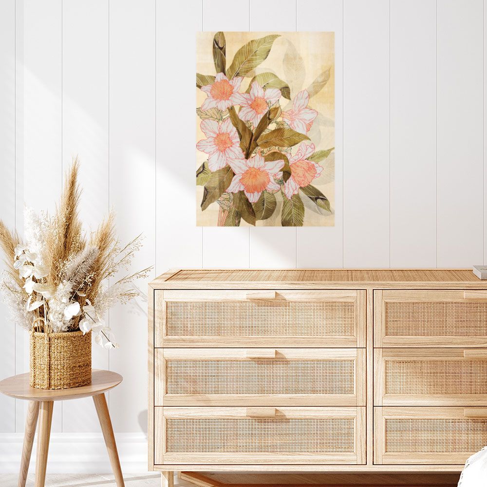 Affiche Fleurs exotiques vibrantes