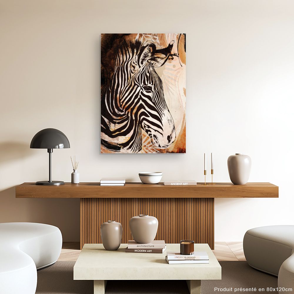 Tableau Zèbre majestueux