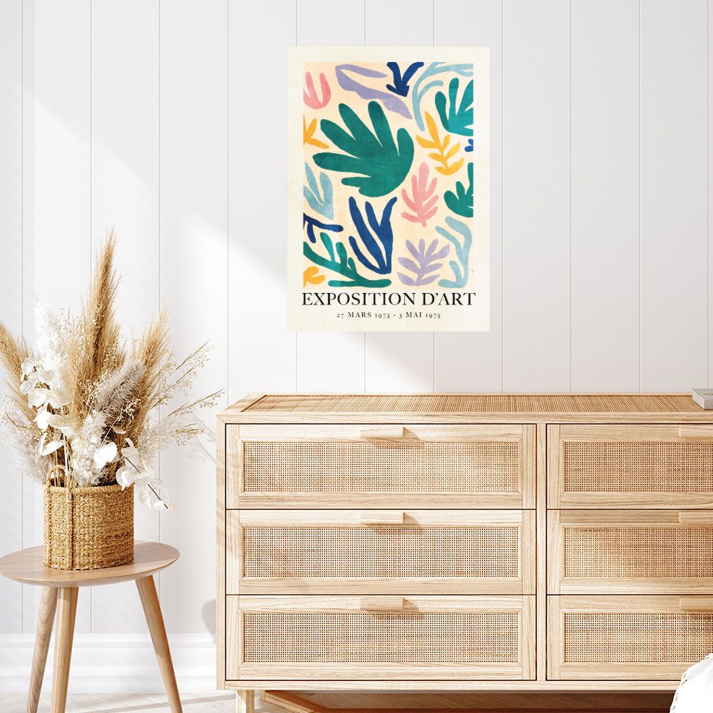 Affiche Formes colorées vibrantes