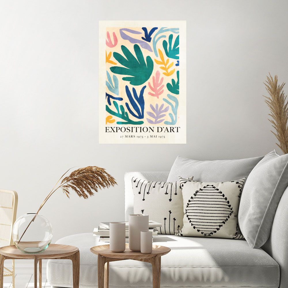 Affiche Formes colorées vibrantes