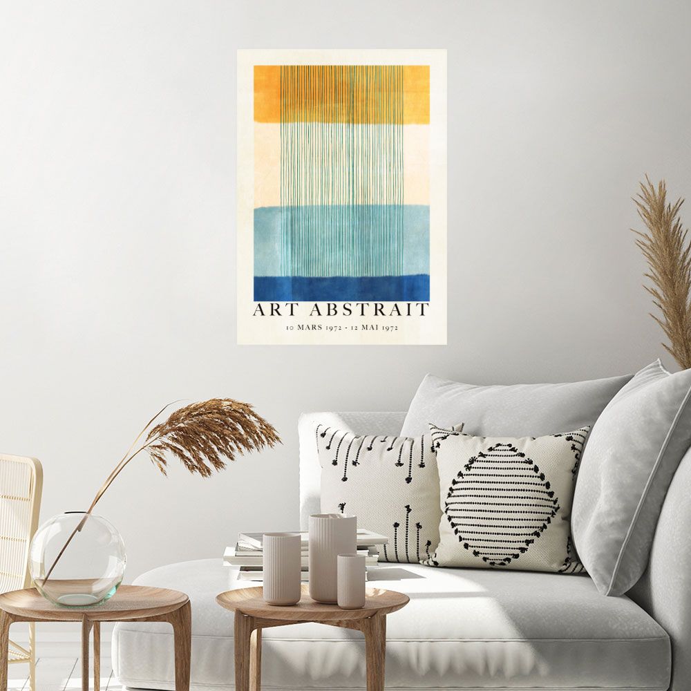 Affiche Rayures abstraites colorées