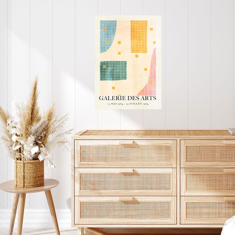 Affiche Motifs géométriques colorés