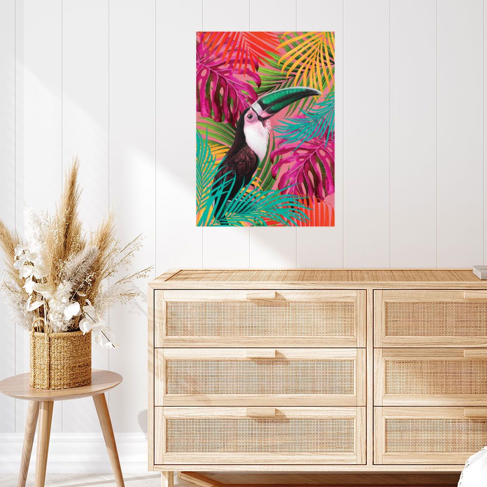Affiche Perroquet tropical vibrant