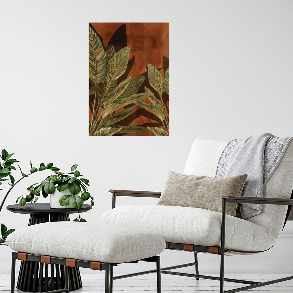 Affiche Feuilles tropicales