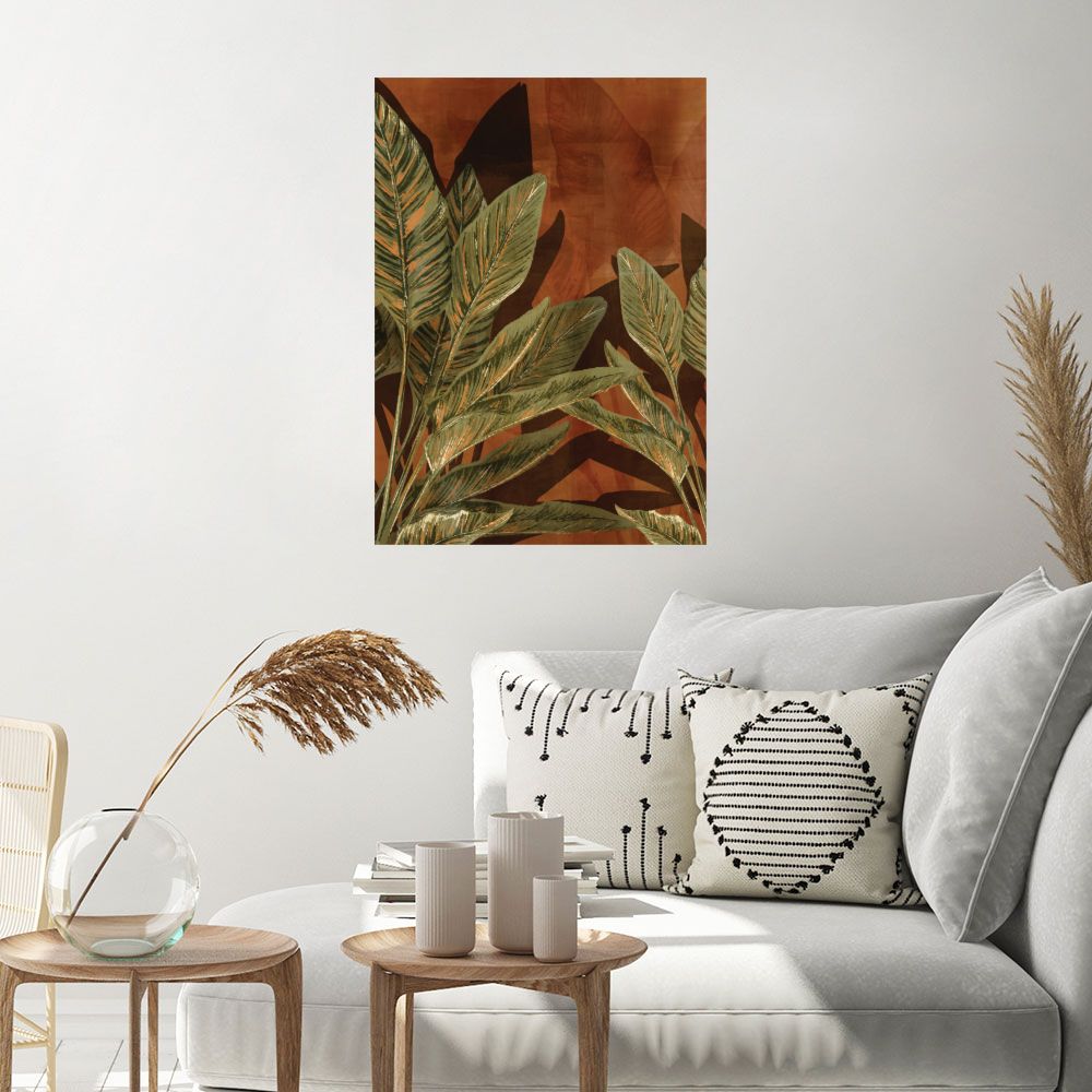Affiche Feuilles tropicales