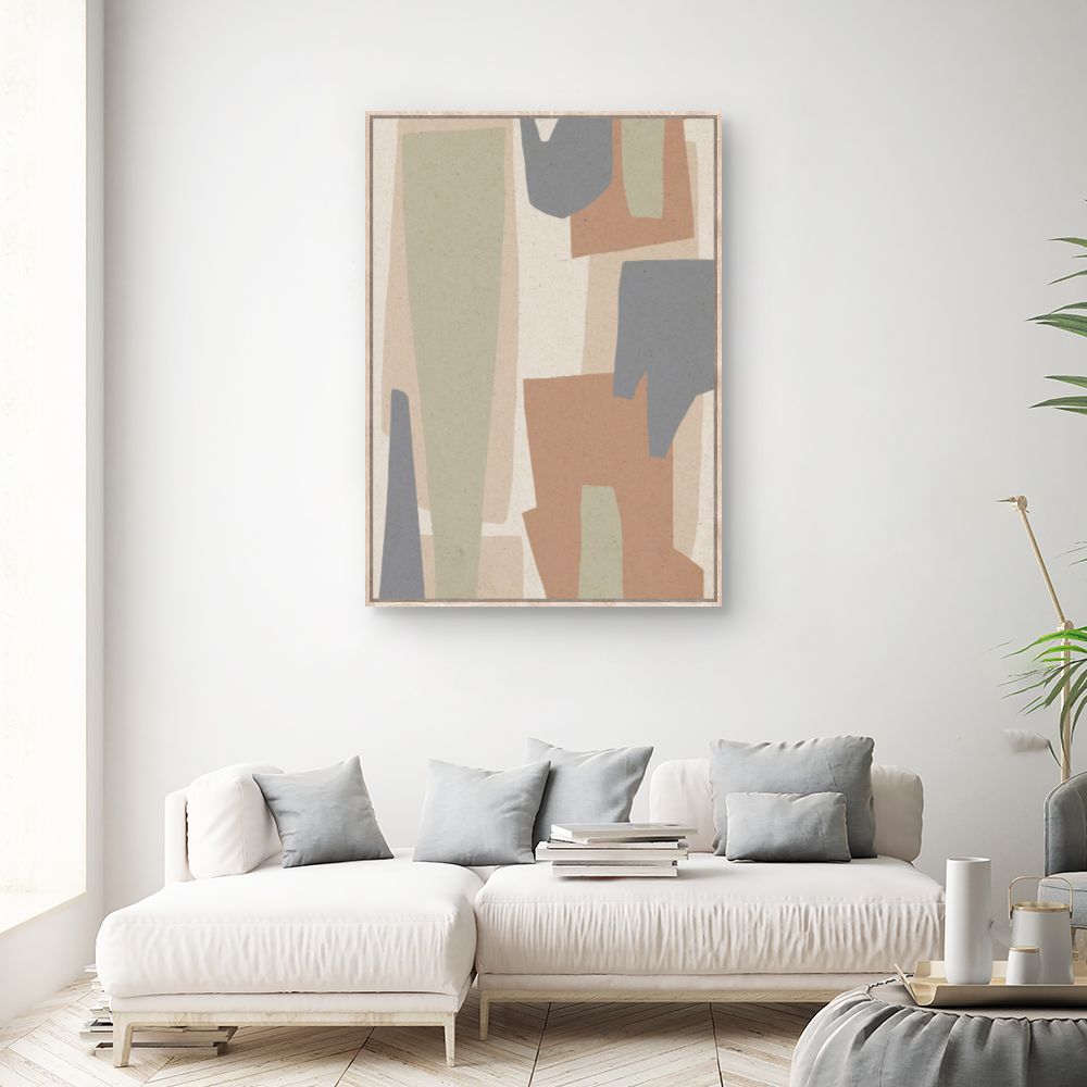 Tableau Formes abstraites douces