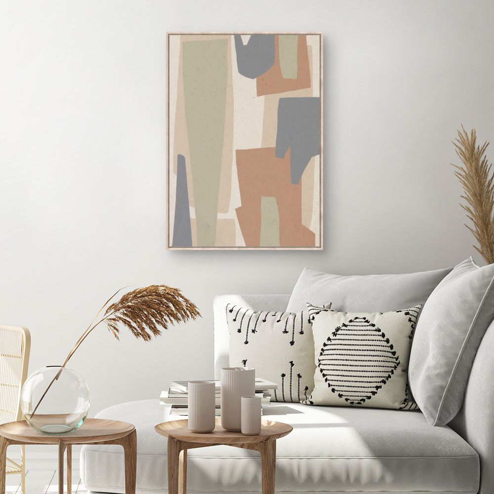 Tableau Formes abstraites douces