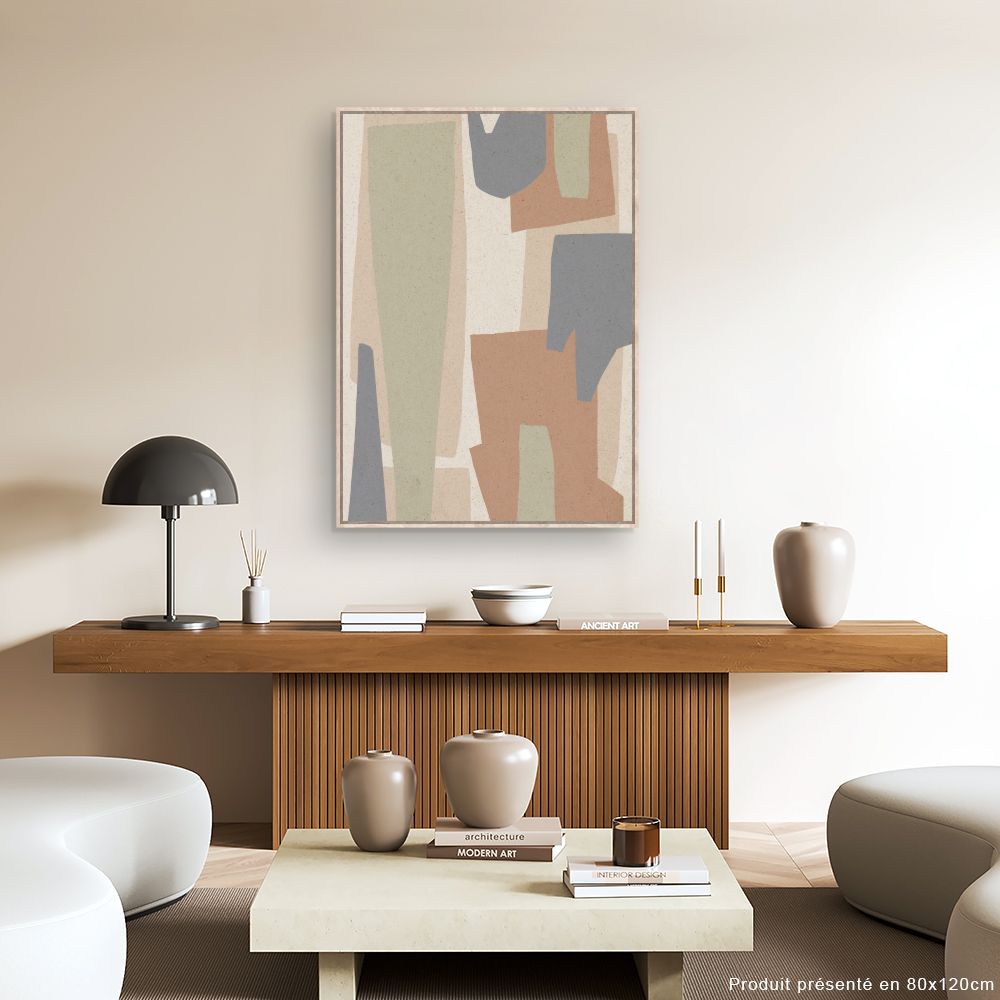 Tableau Formes abstraites douces