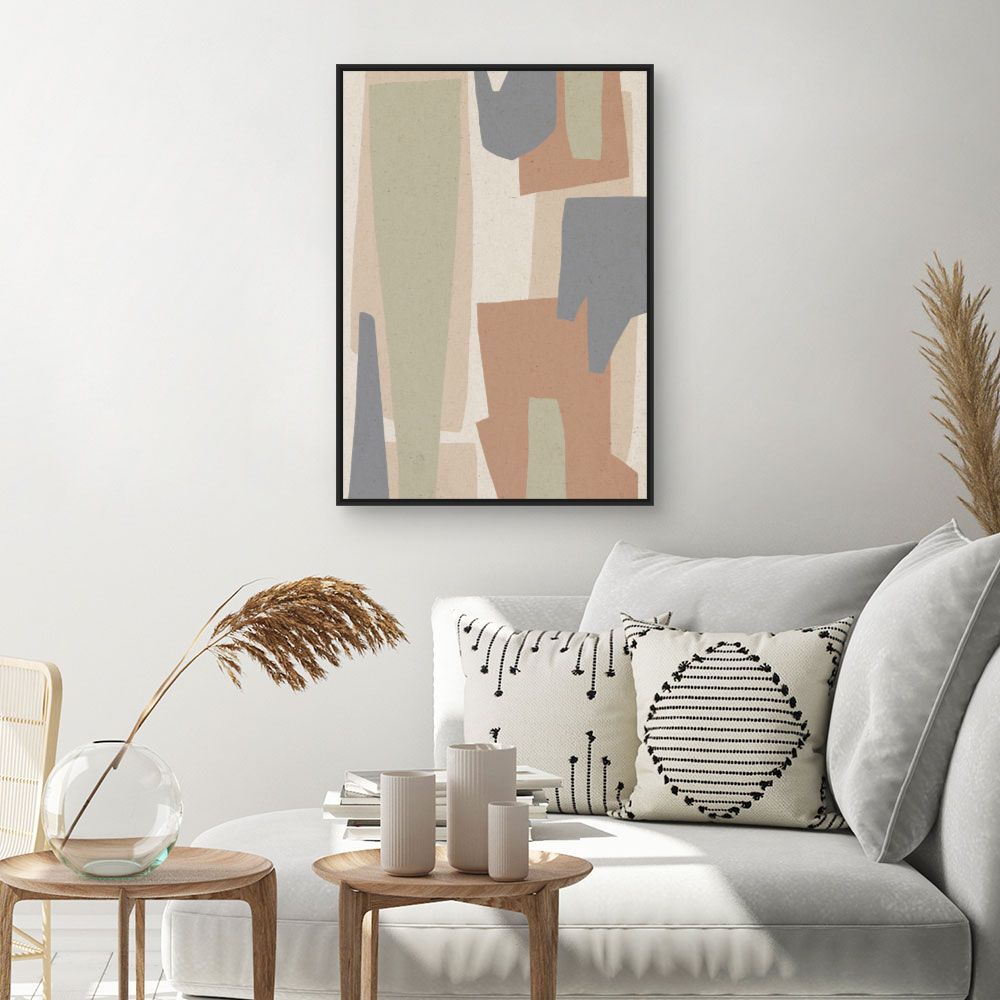 Tableau Formes abstraites douces