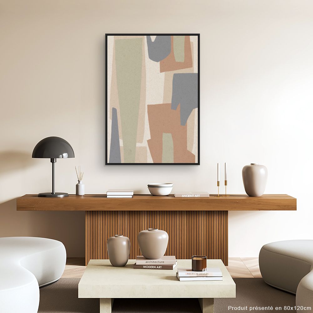 Tableau Formes abstraites douces