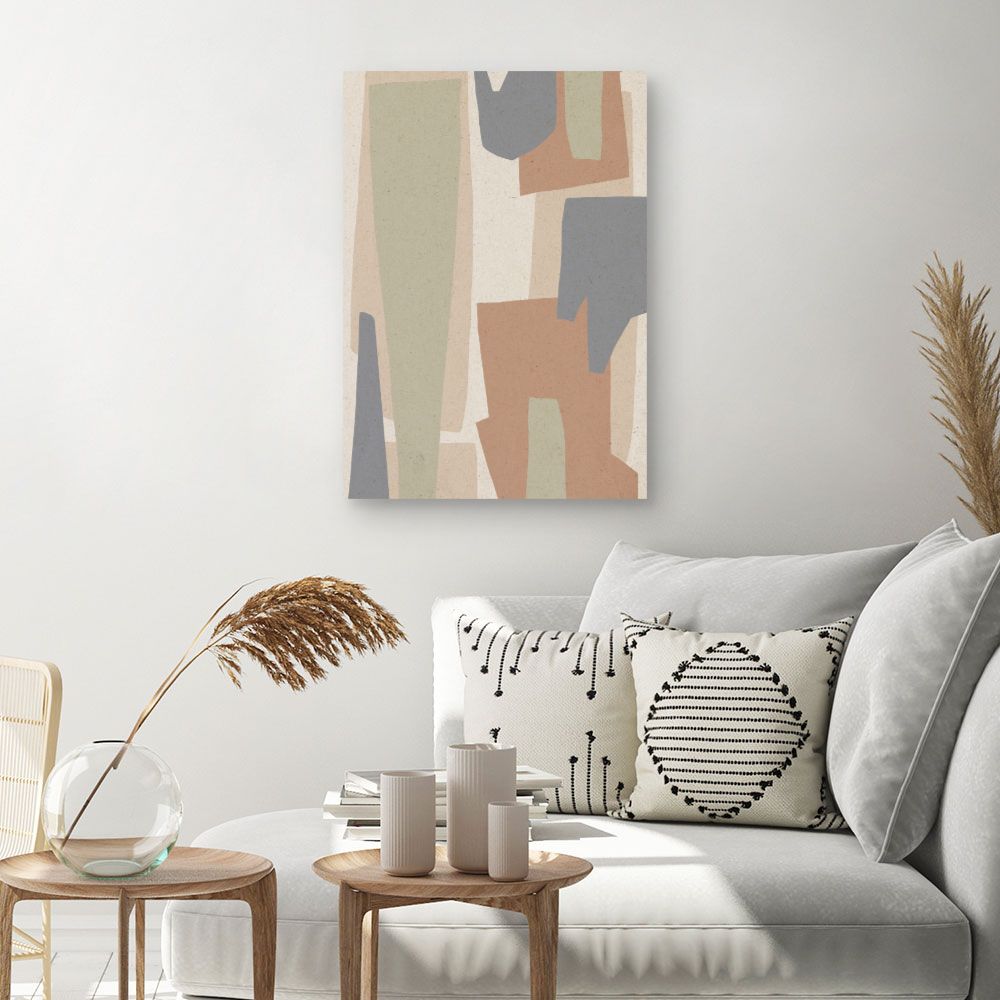 Tableau Formes abstraites douces