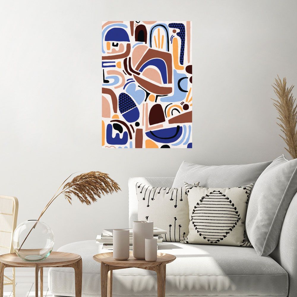 Affiche Motifs abstraits colorés