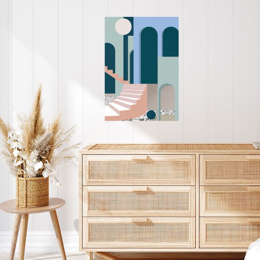 Affiche Escaliers modernistes