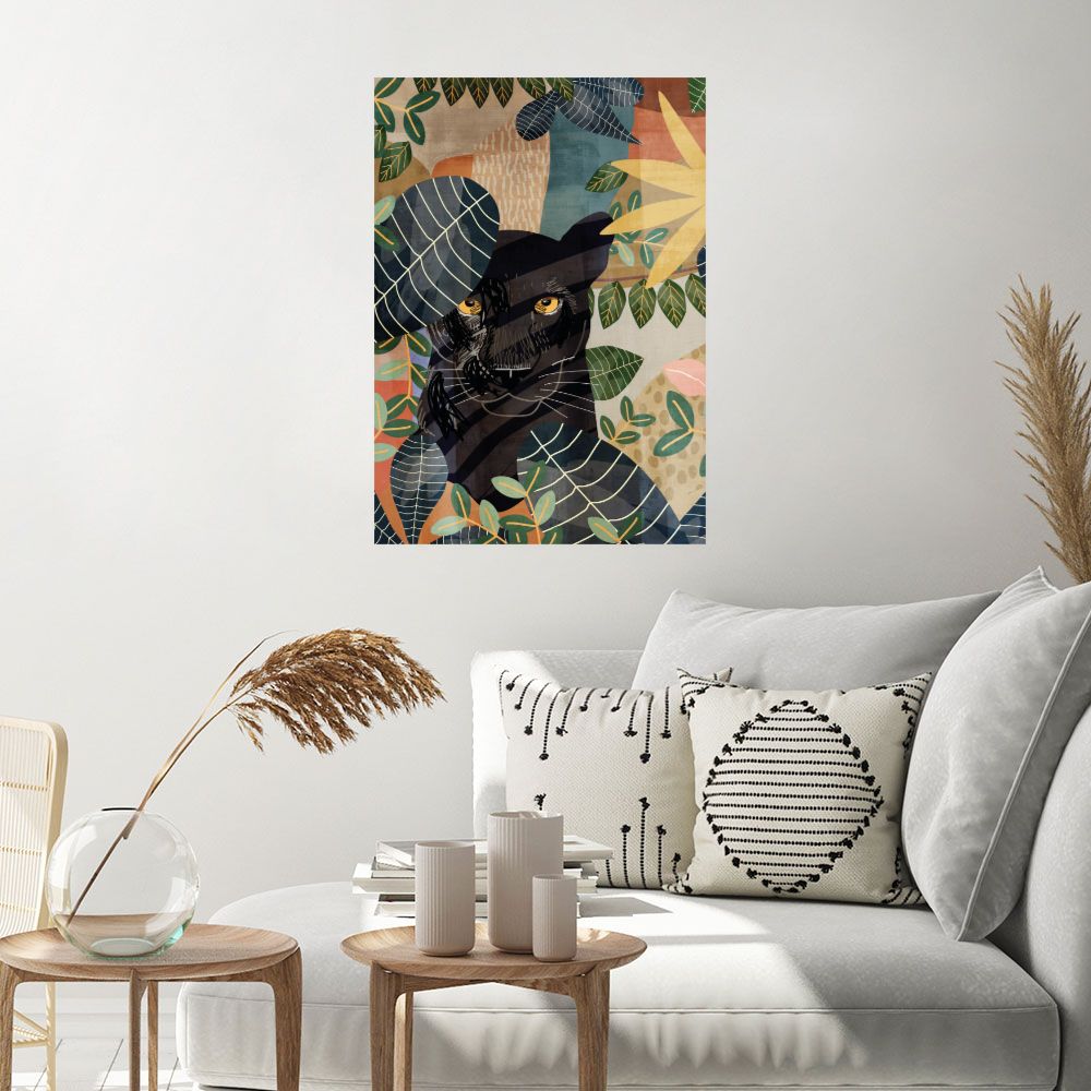 Affiche Panthère dans la jungle
