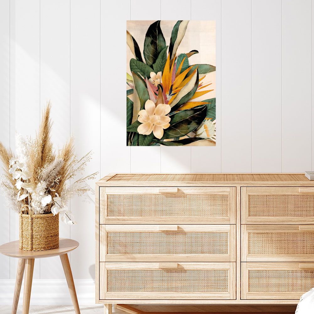 Affiche Fleurs tropicales éclatantes