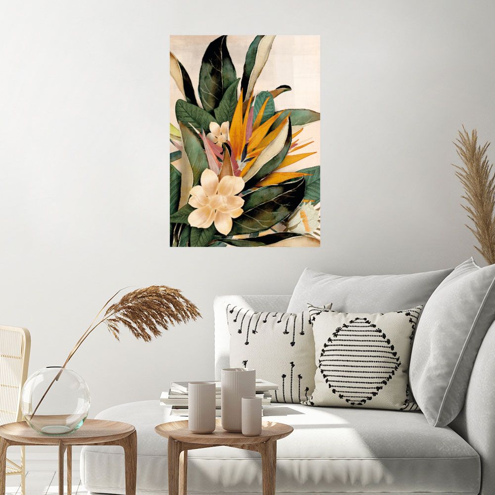 Affiche Fleurs tropicales éclatantes