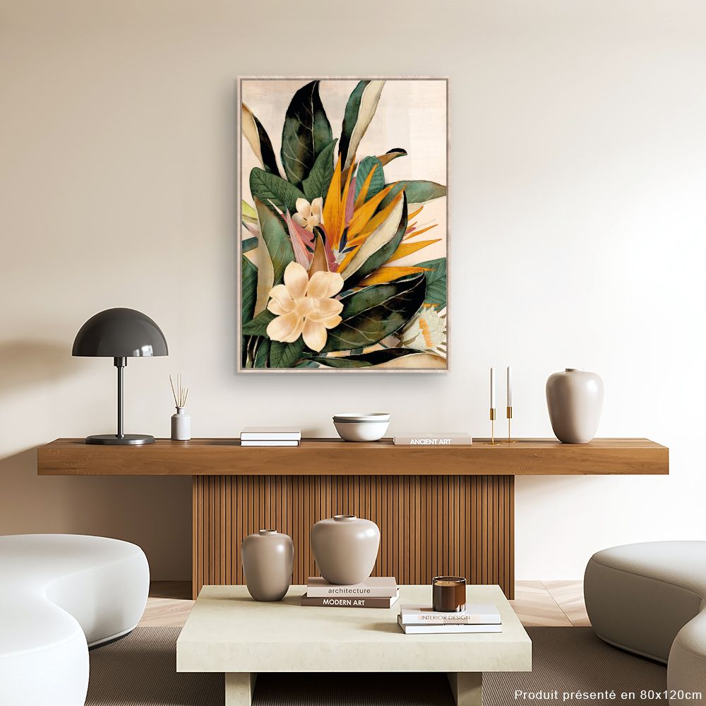 Tableau Fleurs tropicales exotiques