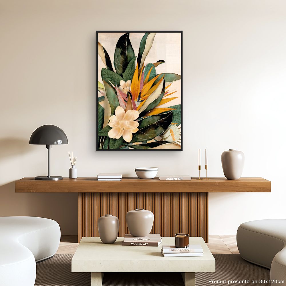 Tableau Fleurs tropicales exotiques
