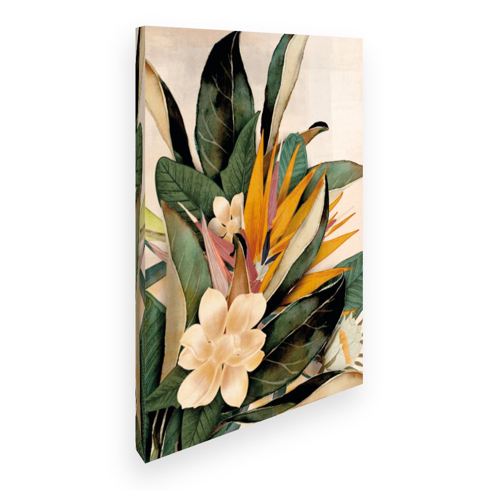 Toile Fleurs tropicales exotiques