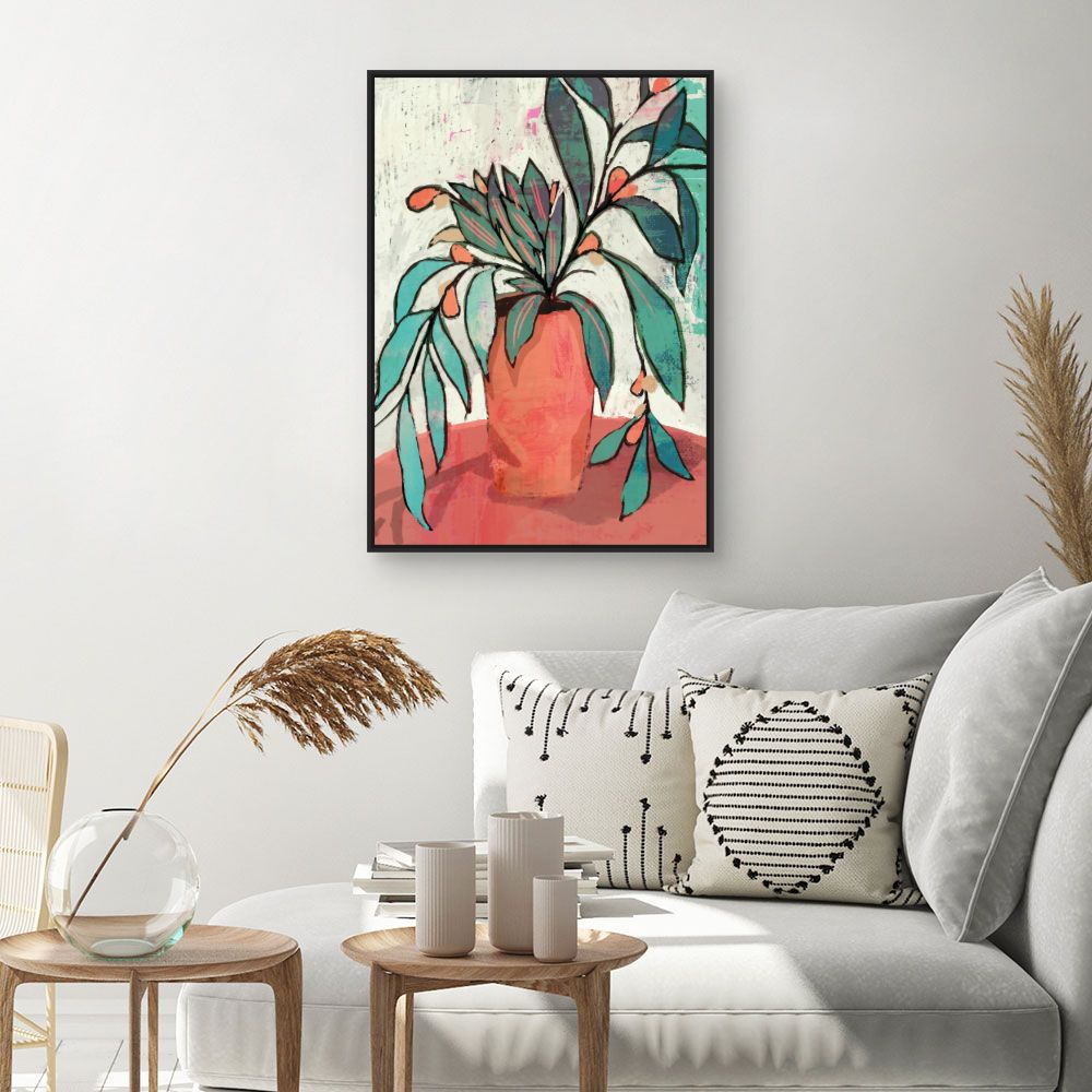 Tableau Vase fleuri coloré