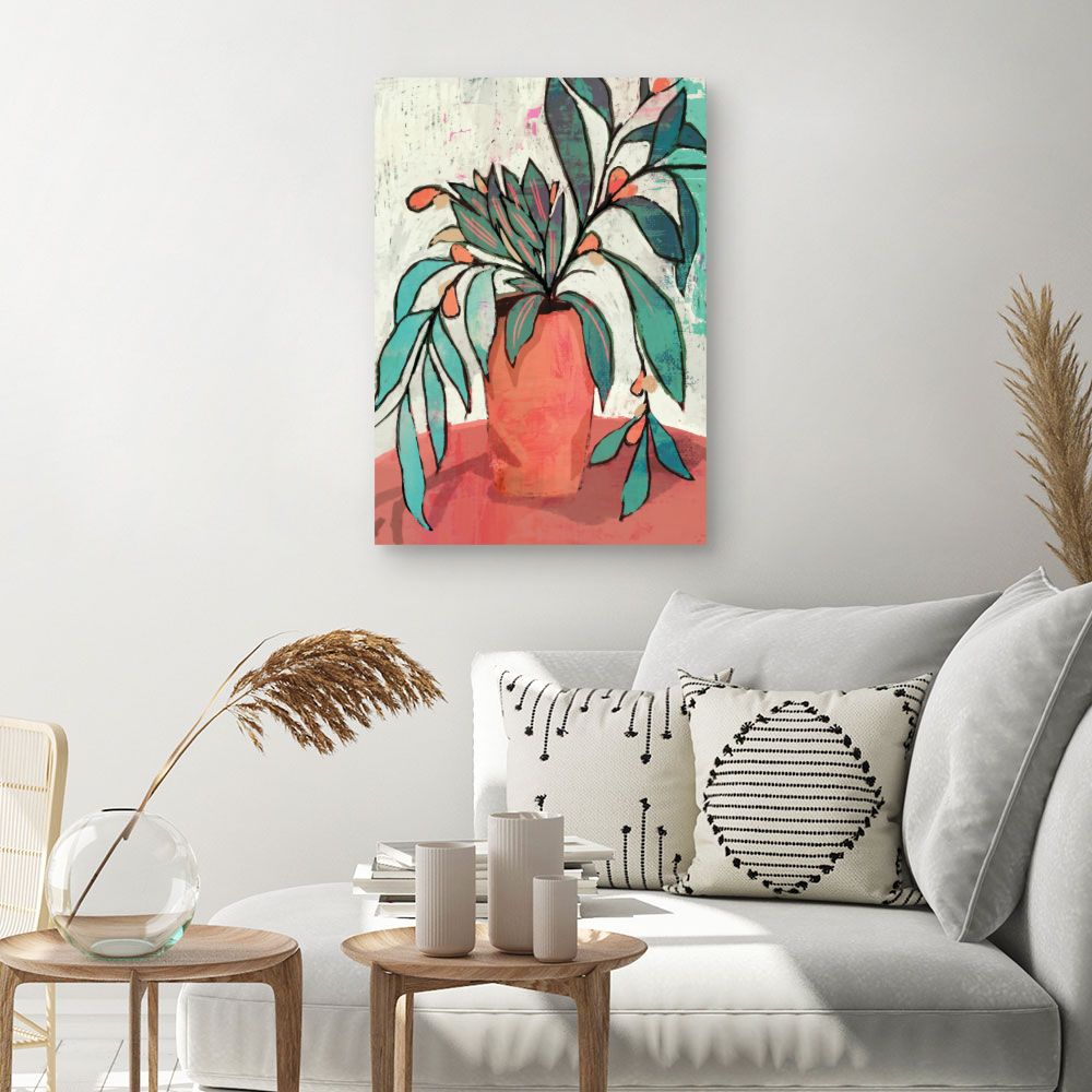 Tableau Vase fleuri coloré