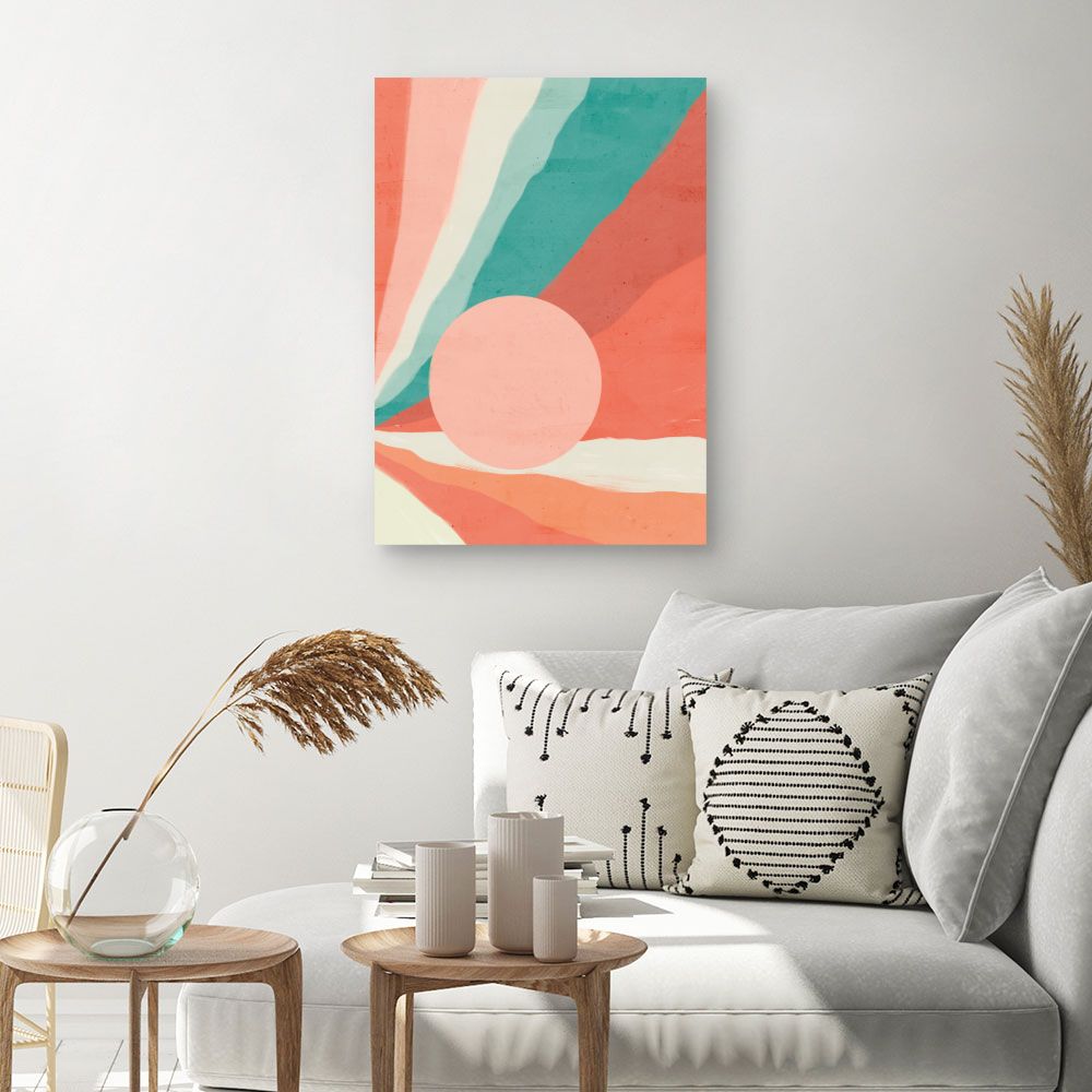 Tableau Éclats pastel vibrants