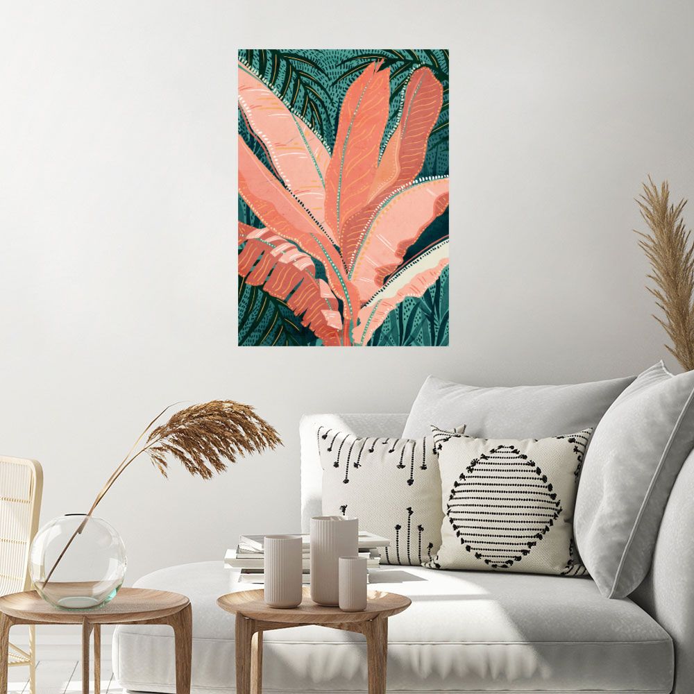 Affiche Feuillage exotique