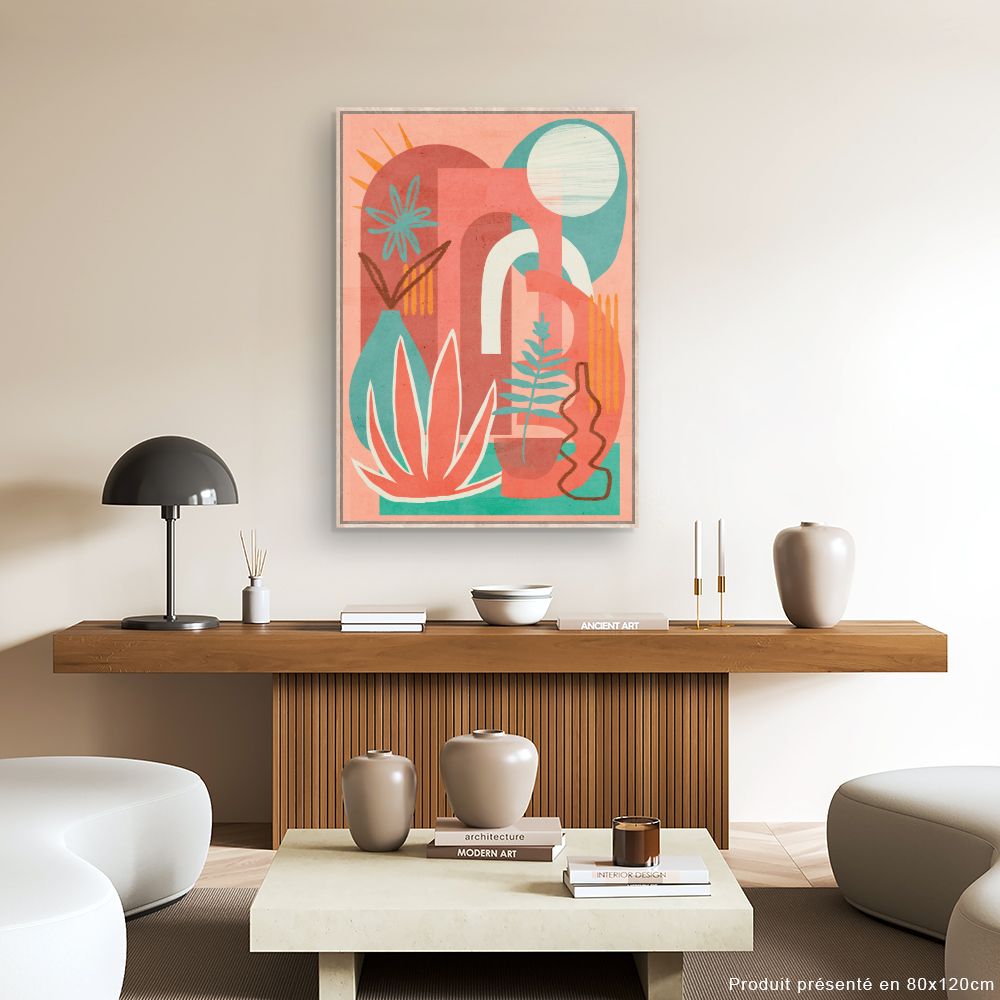 Tableau Formes abstraites colorées