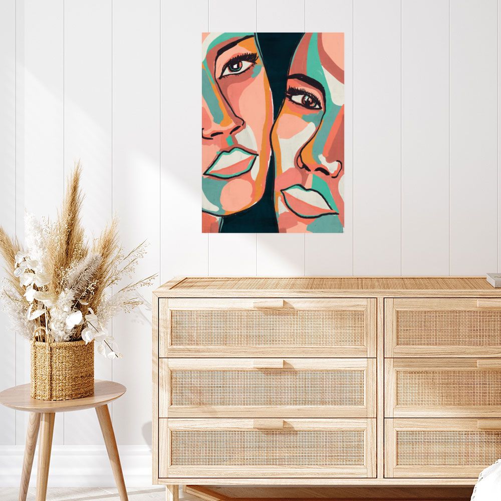 Affiche Visages abstraits